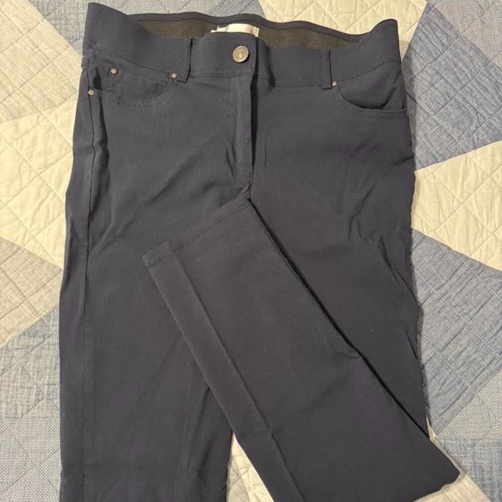 89th and Madison Navy Blue Dress Pants Size 8